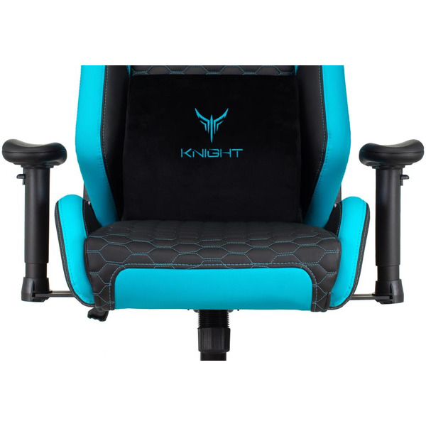 Кресло игровое Knight Neon (1717271) черный/голубой