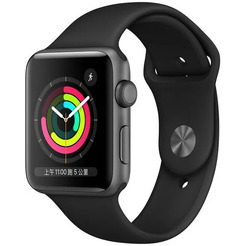 Смарт-часы Apple Watch Series 3 GPS 38mm Space Grey Aluminium Case with Black Sport Band MTF02FS/A