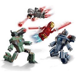 Конструктор Lego Marvel Железный человек и боевая машина против дронов 76320