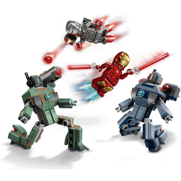 Конструктор Lego Marvel Железный человек и боевая машина против дронов 76320
