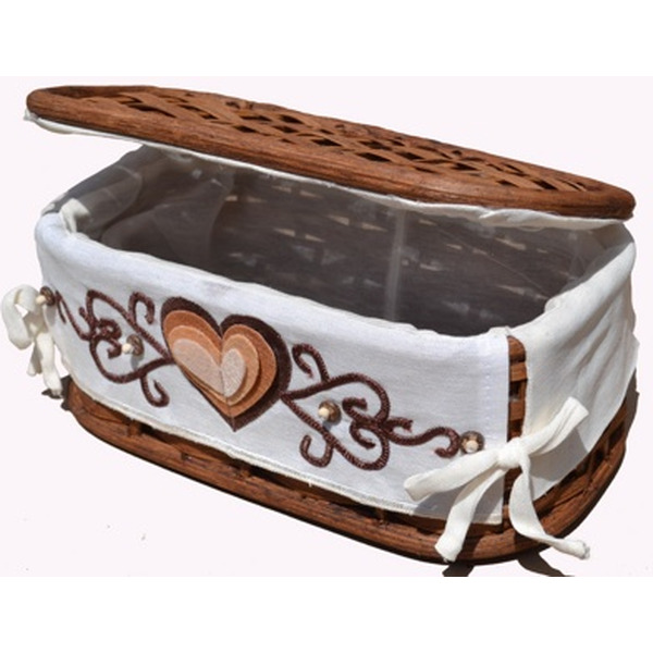 Корзина плетеная с крышкой FIL-SCAN 01-077/XS