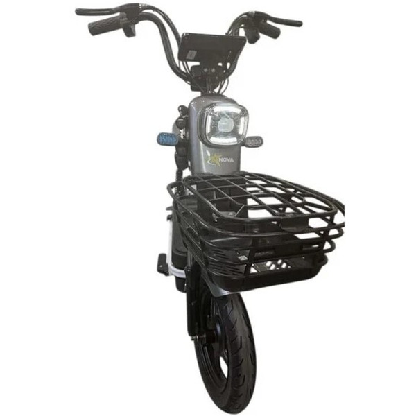 Электровелосипед NOVA EC-02 графит (с задним кофром)