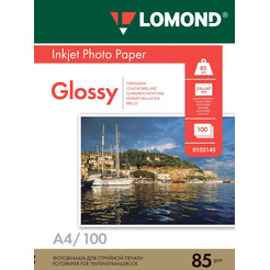 Фотобумага Lomond Глянцевая А4 85 г/кв.м. 100 листов (0102145)