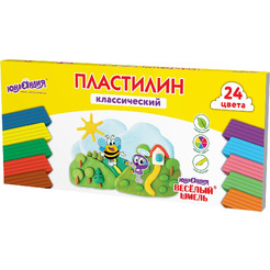 Пластилин Юнландия Веселый шмель 106433 (24 цв)