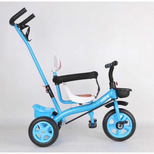 Трехколесный велосипед с ручкой NINO K98 (синий)