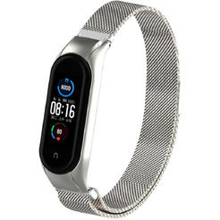 Ремешок Bingo Magnetic для Xiaomi Mi Band 5 Серебристый
