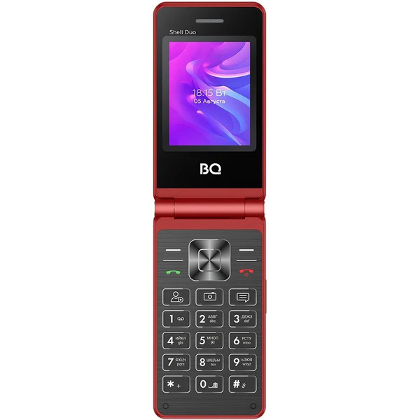 Мобильный телефон BQ 2412 Shell Duo (красный)