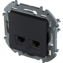 Розетка Legrand 673843 Inspiria (антрацит)