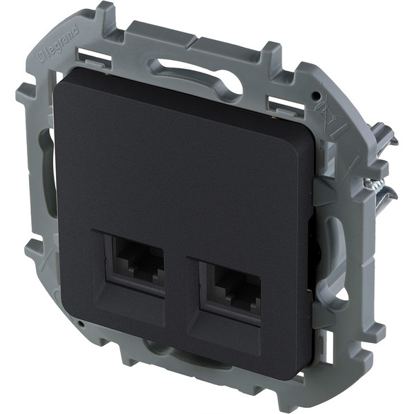 Розетка Legrand 673843 Inspiria (антрацит)