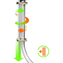 Батут Alpin ATGY-252 2.52 м с защитной сеткой и лестницей