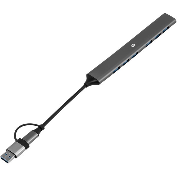 Разветвитель USB-C + USB-A Digma DHUB-7USB-AC-3.0