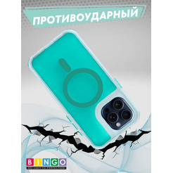 Бампер BINGO Model Magnetic iPhone 16 Pro Max бирюзовый
