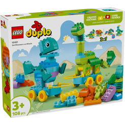 Конструктор Lego Duplo Динозавры на колесах 3в1 10451