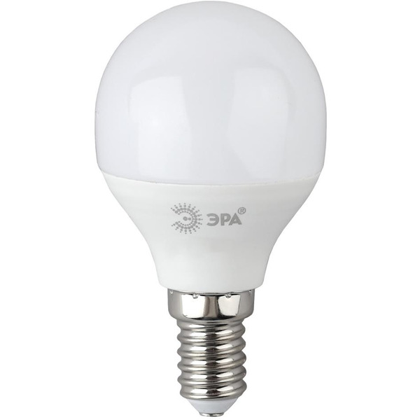 Led p45-6w-865-e14 r Лампочка светодиодная шар (диод, шар, 6вт, хол, e14) ЭРА