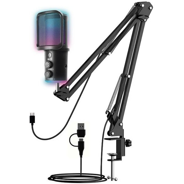 Микрофон Ritmix RDM-278 USB Gaming (черный)