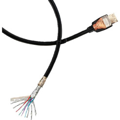 Шнур аудио-видео RETIC HDMI-HDMI 2.1 золото 3м