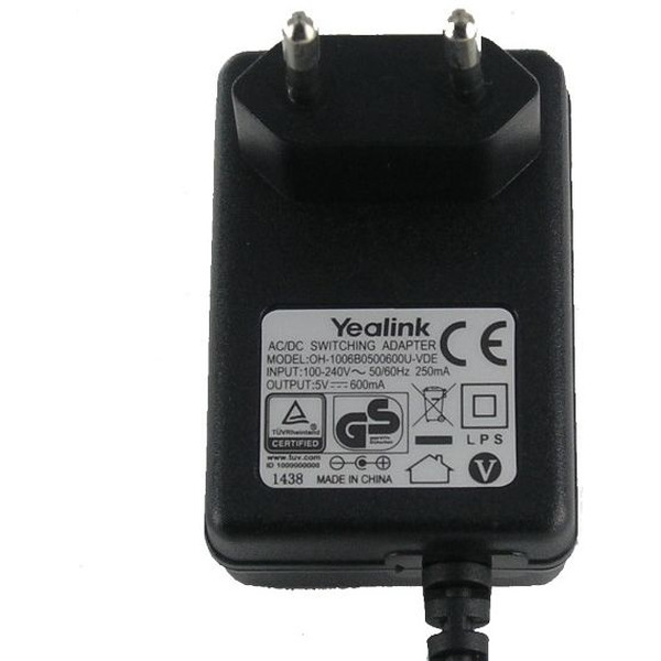Блок питания Yealink 5VDC.600MA