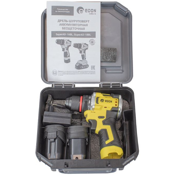 Дрель-шуруповерт Edon Super AD-16BL