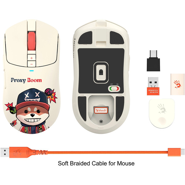 Мышь A4TECH BLOODY R72 Ultra Proxy Boom бежевый