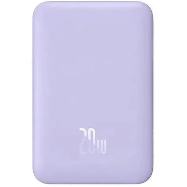 Внешний аккумулятор Baseus Magnetic Mini Air Wireless Fast Charge Power Bank 20W 6000mAh (сиреневый)