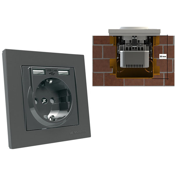 Розетка Mutlusan Rita 2220-619-0295