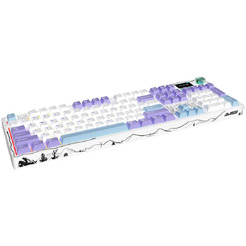 Клавиатура Ajazz AK35I V4 Avocado Switch (фиолетовый/белый/синий)