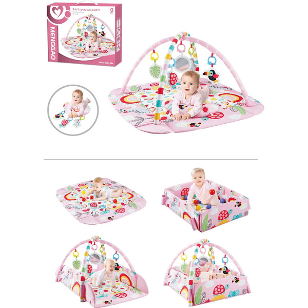 Развивающий коврик Labalu С бортами (5 в 1)