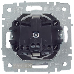 Розетка IEK Brite РСбш10-3-44-БрГ