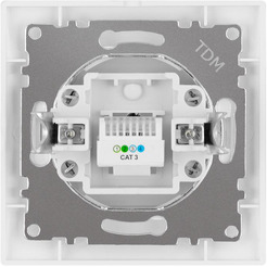 Розетка телефонная TDM Лама SQ1815-0015