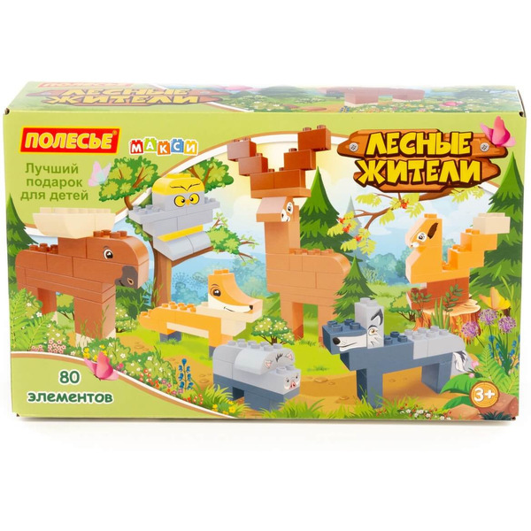 Конструктор Полесье Макси Лесные жители 94906
