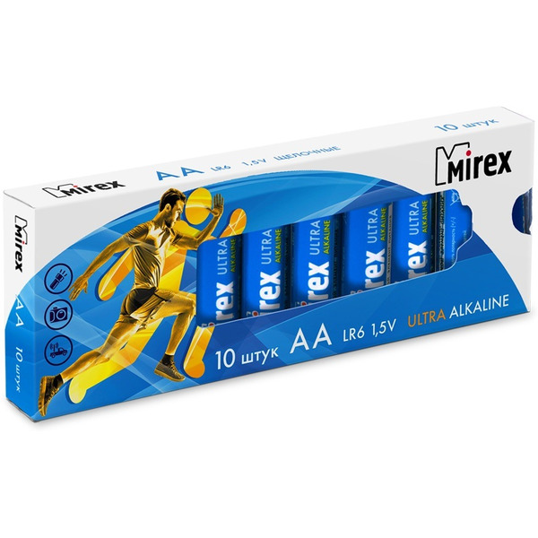 Батарейка Mirex Ultra Alkaline AA 10 шт LR6-M10