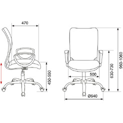 Кресло Бюрократ CH-599AXSL/32G/TW-11 (черный/серый)