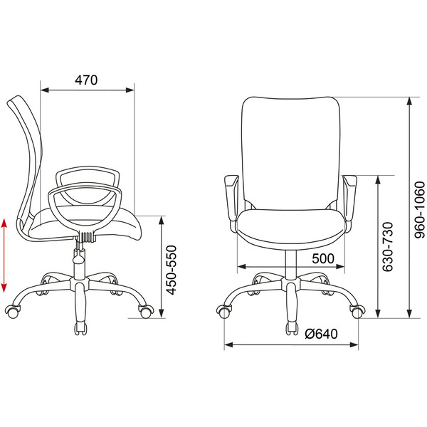 Кресло Бюрократ CH-599AXSL/32G/TW-11 (черный/серый)