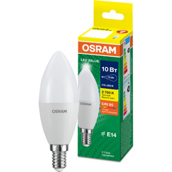 Лампа светодиодная OSRAM B75 10W 3000K Е14