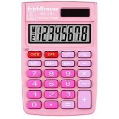Калькулятор Erich Krause PC-101 62007 (розовый)
