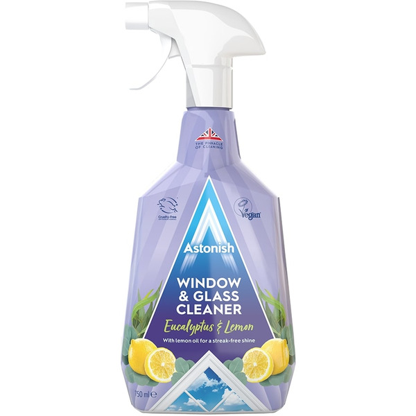 Средство для мытья стекол и зеркал Astonish Эвкалипт и лимон 750мл
