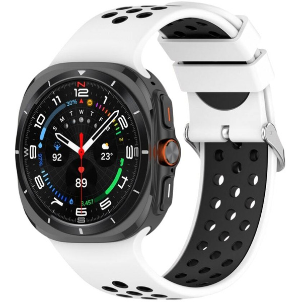 Ремешок Bingo Sport для SAMSUNG Galaxy Watch Ultra 47 мм (белый с черным)