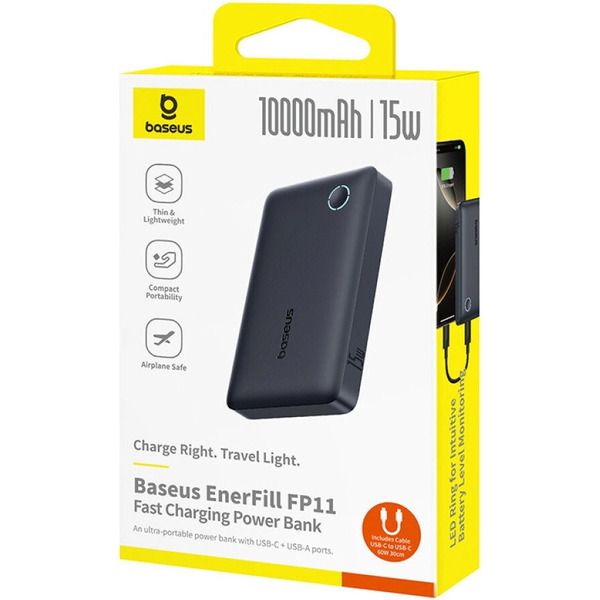 Внешний аккумулятор Baseus EnerFill FP11 10000mAh 15W (черный)