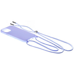 Бампер Bingo Lanyard для Apple iPhone 12 (фиолетовый)