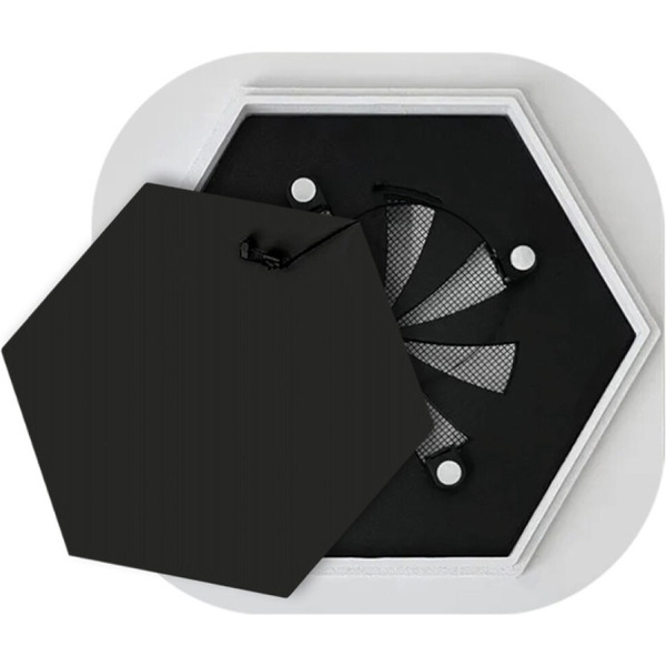 Вентиляционная решетка теневая с регулировкой воздуха HOMY AIR AH100BR