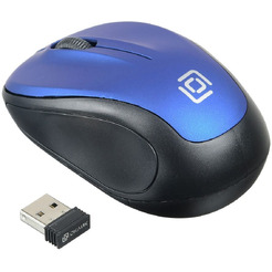 Мышь Oklick 665MW (черный/синий)