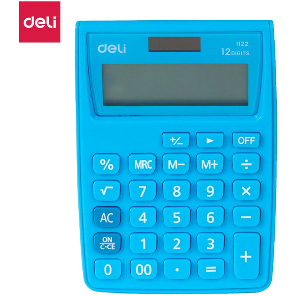 Калькулятор Deli E1122/BLUE