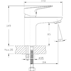 Смеситель Lauter Awe 21CK128C