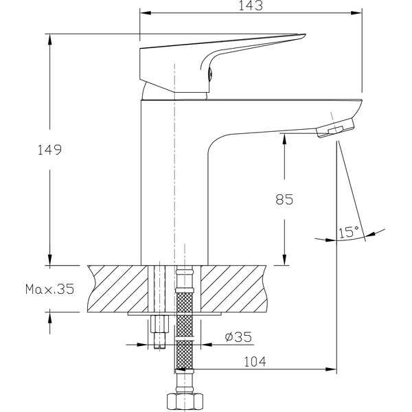 Смеситель Lauter Awe 21CK128C