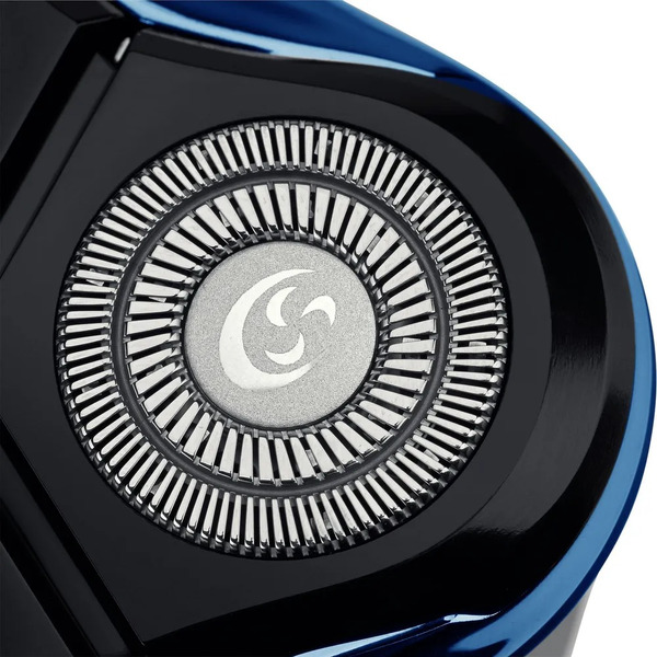 Бритва электрическая POLARIS PMR 0304R wet&dry PRO 5 blades (черный/синий хром)