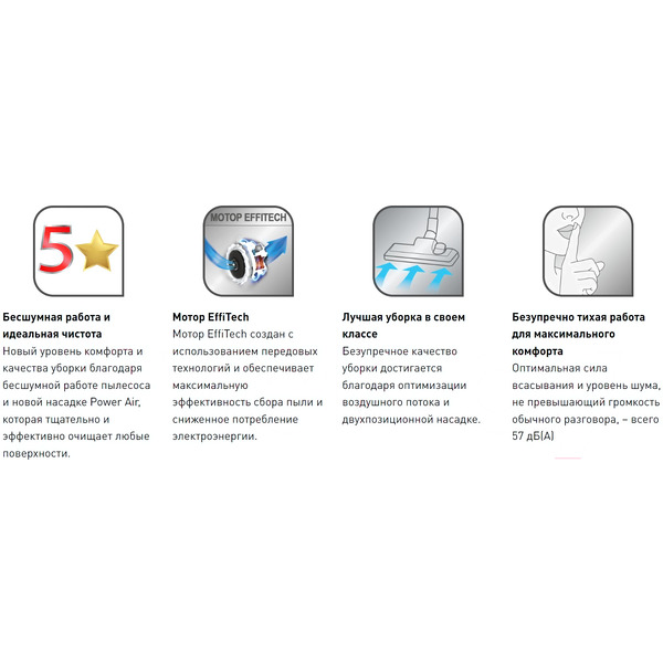 Пылесос с пылесборником Tefal Silence Force TW7487EA