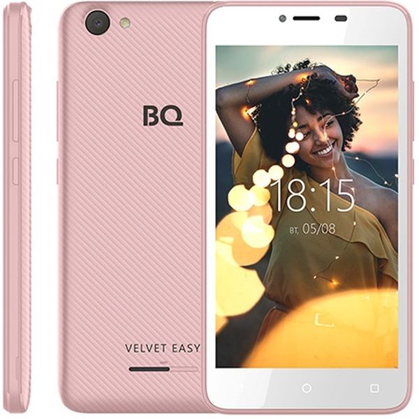 Смартфон BQ-Mobile BQ-5000G Velvet Easy (розовое золото)