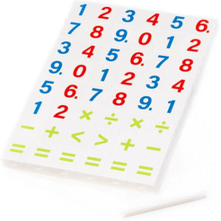 Набор игровой настольный Полесье Цифры и математические знаки 83344 (48 элементов)