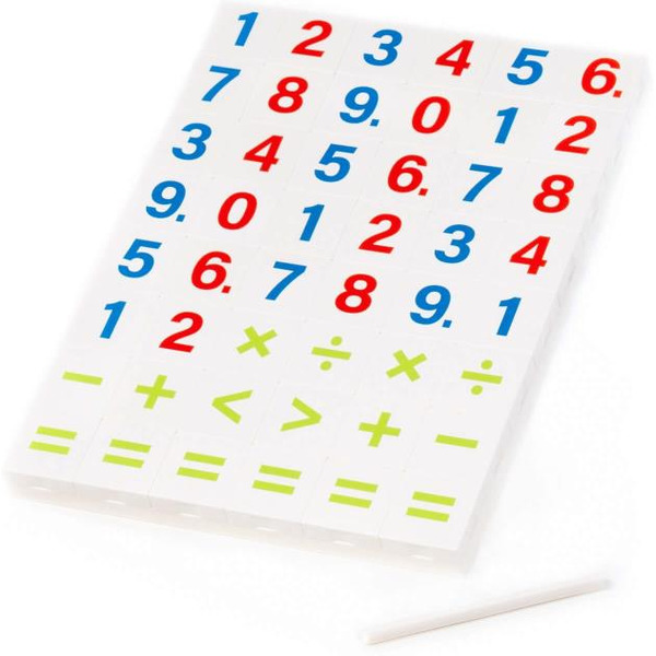 Набор игровой настольный Полесье Цифры и математические знаки 83344 (48 элементов)