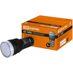 Индикатор светосигнальный белый TDM AD-16DS SQ0702-0070